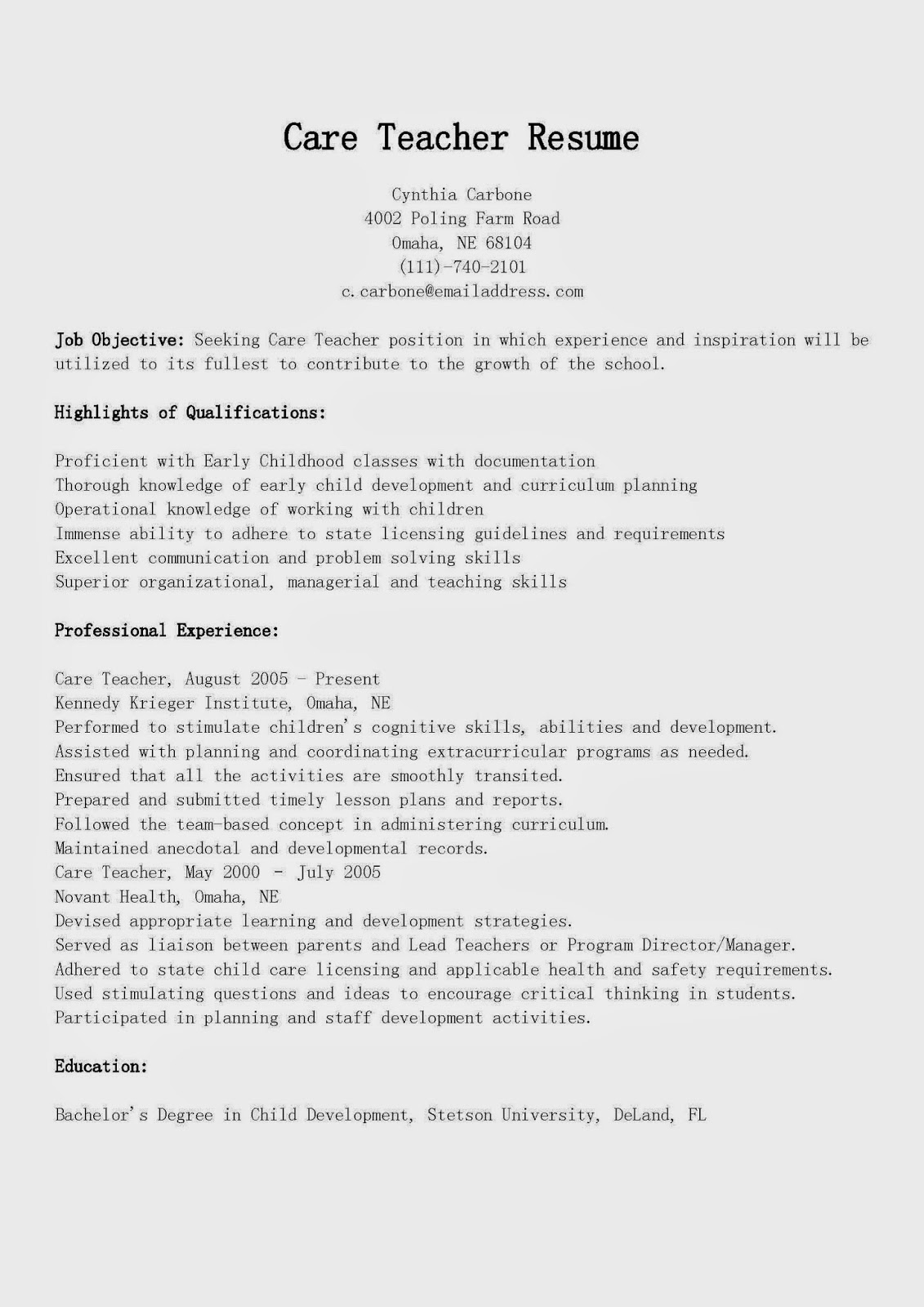 House framer resume